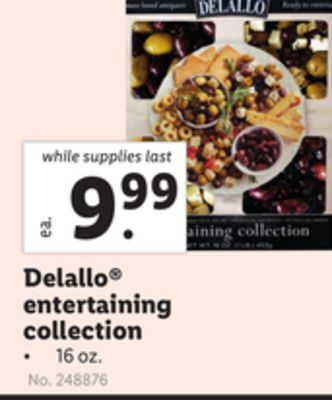 Lidl Delallo® entertaining collection offer