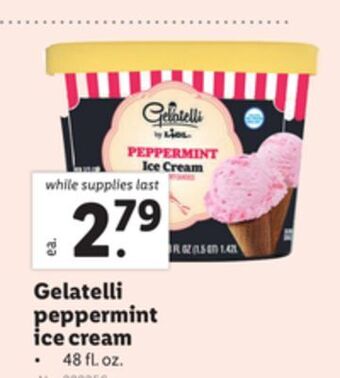 Lidl Gelatelli peppermint ice cream offer