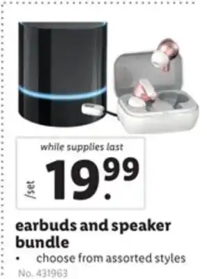 Lidl Earbuds and speaker bundle offer