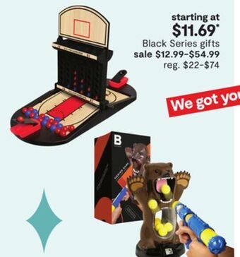 JC Penney Black series gifts offer