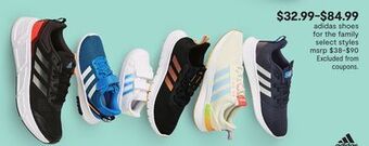 JC Penney Adidas shoes for the family offer