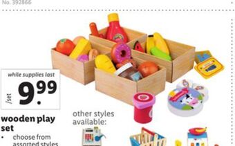 Lidl Wooden play set offer