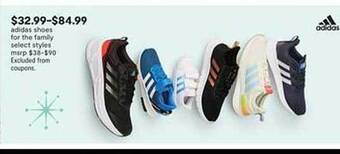 JC Penney Adidas shoes for the family offer