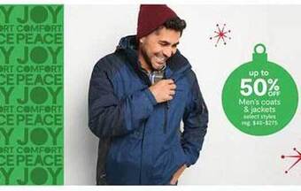 JC Penney Men's coats & jackets offer
