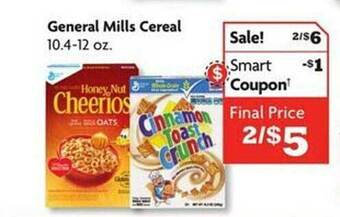 Family Dollar General mills cereal offer