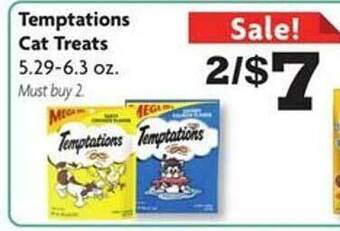 Family Dollar Temptations cat treats offer