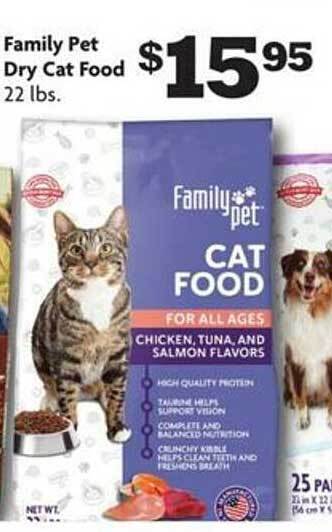 Family Dollar Family pet dry cat food offer