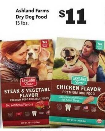 Family Dollar Ashland farms dry dog food offer