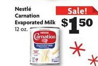 Family Dollar Nestlé carnation evaporated milk offer
