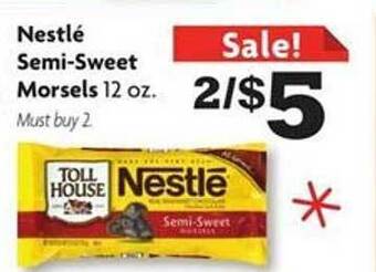 Family Dollar Nestlé semi-sweet morsels offer