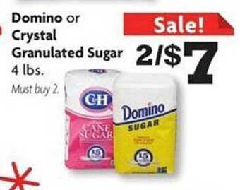 Family Dollar Domino or crystal granulated sugar offer
