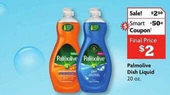 Family Dollar Palmolive dish liquid offer
