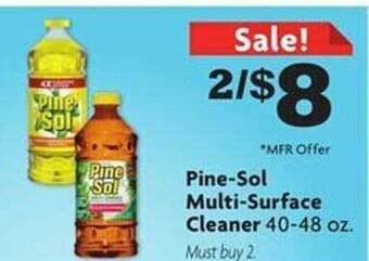 Pine-sol multi-surface cleaner