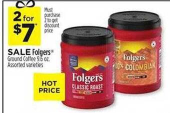 Dollar General Folgers ground coffee offer