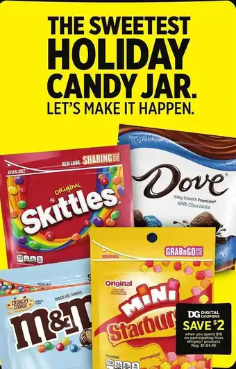 Dollar General The sweetest holiday candy jar offer