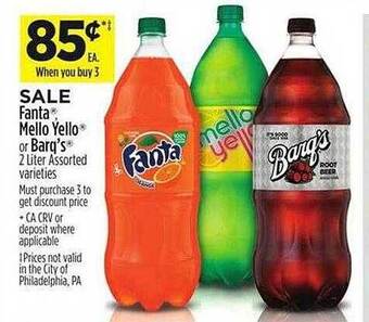 Dollar General Fanta, mello yello or barq's offer