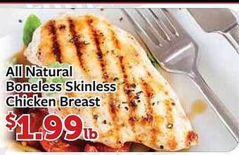 Fareway All natural boneless skinless chicken breast offer