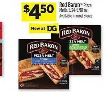 Dollar General Red baron pizza melts offer