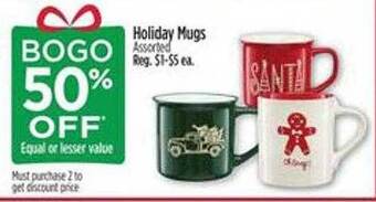 Dollar General Holiday mugs offer