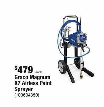 The Home Depot Graco magnum x7 airless paint sprayer offer