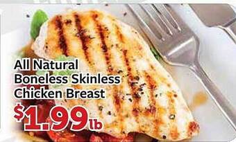 Fareway All natural boneless skinless chicken breast offer