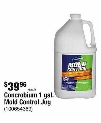The Home Depot Concrobium 1 gal mold control jug offer