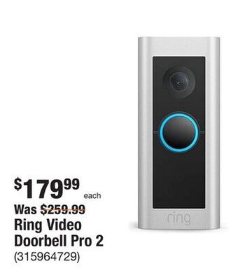The Home Depot Ring video doorbell pro 2 offer