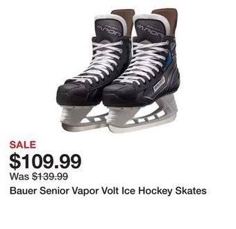 Dick's Sporting Goods Bauer senior vapor volt ice hockey skates offer