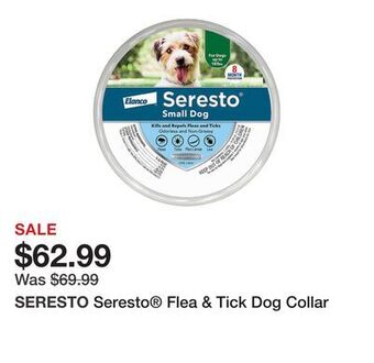 Petsmart Seresto® flea & tick dog collar offer