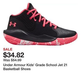 Dick's Sporting Goods Under armour kids' grade school jet 21 basketball shoes offer