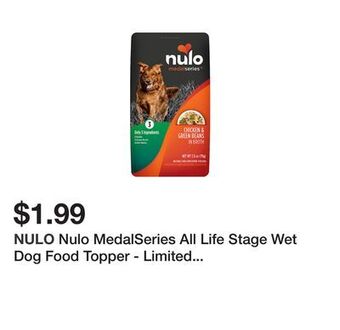 Petsmart Nulo medalseries all life stage wet dog food topper - limited ingredient, 2.8 oz. offer