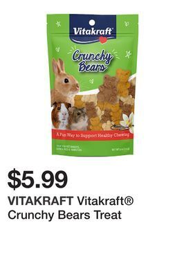 Petsmart Vitakraft® crunchy bears treat offer