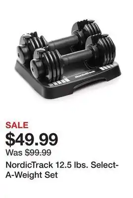 Dick's Sporting Goods Nordictrack 12.5 lbs. select-a-weight set offer