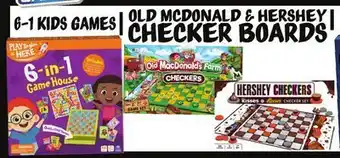Ollie's Old mcdonald & hershey checker boards offer