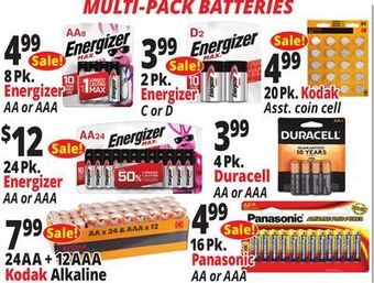 Ocean State Job Lot Multi-pack batteries offer
