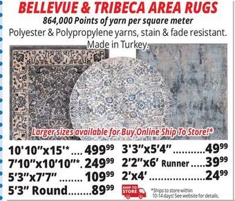 Ocean State Job Lot Bellevue & tribeca area rugs offer