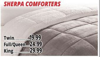Ocean State Job Lot Sherpa comforters offer