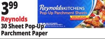 Ocean State Job Lot Reynolds 30 sheet pop-up parchment paper offer
