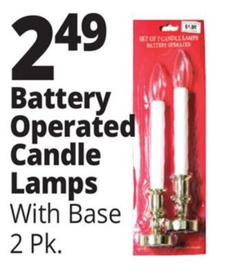 Ocean State Job Lot Battery operated candle lamps offer
