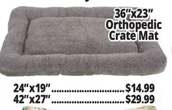 Ocean State Job Lot 36"x23" orthopedic crate mat offer