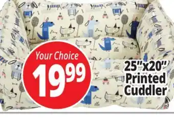 Ocean State Job Lot 25"x20" printed cuddler offer