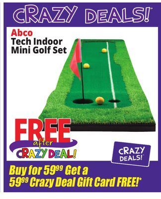 Ocean State Job Lot Abco tech indoor mini golf set offer
