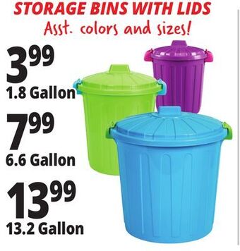 Ocean State Job Lot Storage bins with lids offer