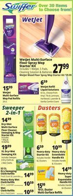 Ocean State Job Lot Wetjet multi-surface floor spray mop starter kit offer