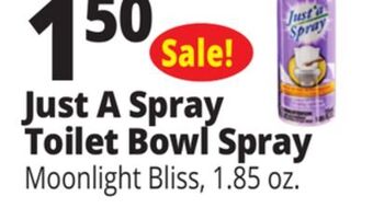 Ocean State Job Lot Just a spray toilet bowl spray offer