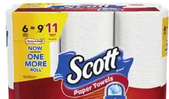 Ocean State Job Lot Scott mega rolls paper towels offer