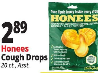 Ocean State Job Lot Honees cough drops offer