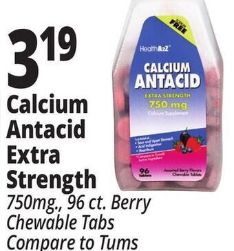 Ocean State Job Lot Calcium antacid extra strength offer