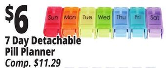 Ocean State Job Lot 7 day detachable pill planner offer