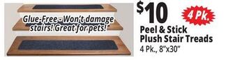 Ocean State Job Lot Peel & stick plush stair treads offer